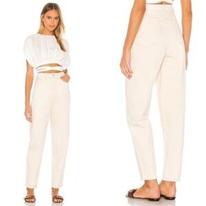 WeWoreWhat Dani Boyfriend Jeans in Ridged Unbleached Size 25